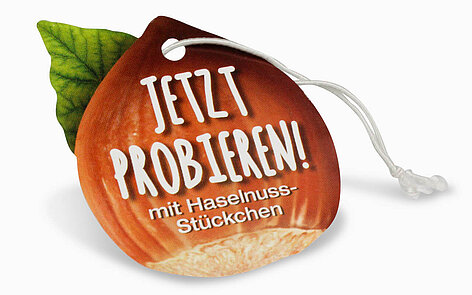 Formgestanztes Anhängeetikett