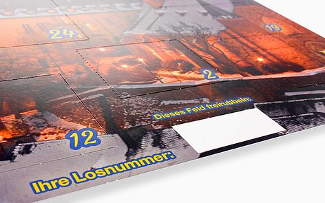 Feld für Nummerierung bei Türchenkalender