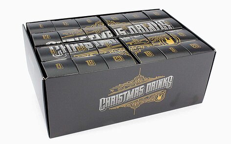 Adventskalender für 24 Schnapsfläschchen