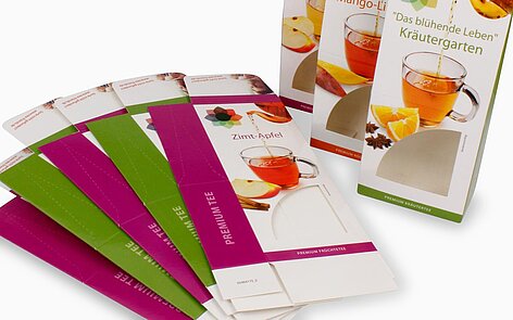 Giebelverpackungen für Tee