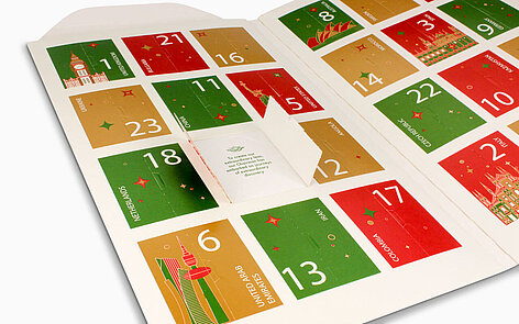 Adventskalender in Buchform für Tee