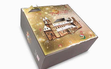 Adventskalender für Tee in Beuteln oder Gewürze [Fächer: 10,0 x 3,8 x ca. 14,0 cm]