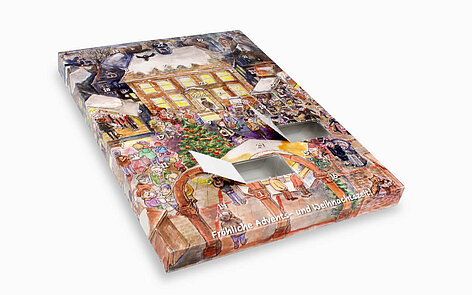 Bedruckter Kalender zum Selbstbefüllen mit Produkten