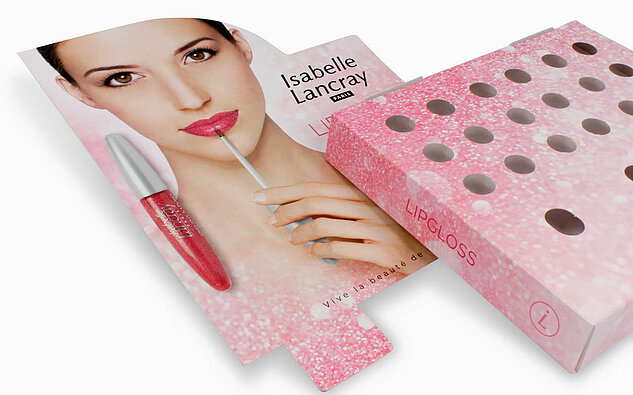 Verkaufsdisplay für Lipgloss