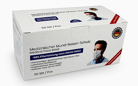 Verpackung für Mund-Nasen-Schutz