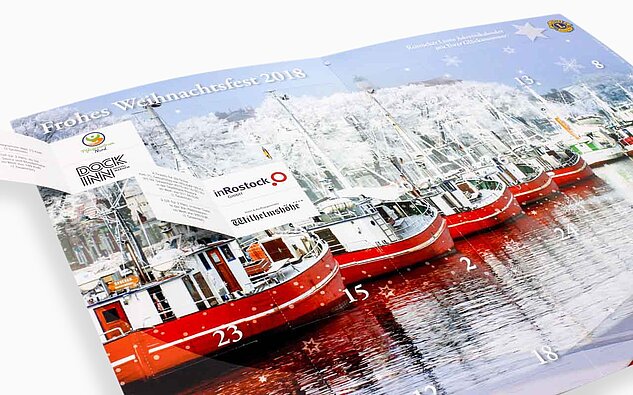 Adventskalender mit 24 Türchen
