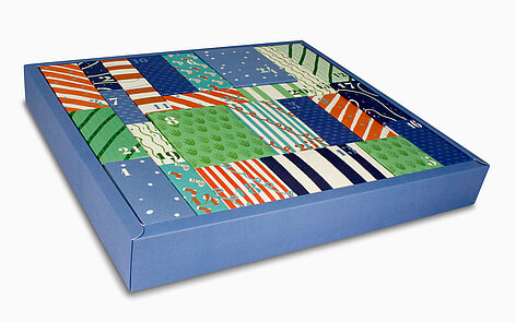 XL Adventskalender - nachhaltiger Karton - individuell bedruckt