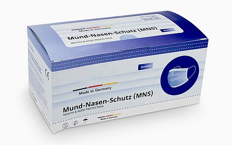 Schachtel / Verpackung für Mund und Nasenschutz