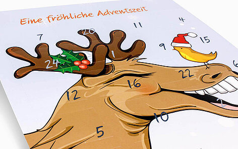 DIN A4 Adventskalender im Hochformat