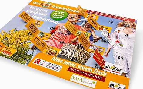 Oster Couponkalender mit 31 Türchen