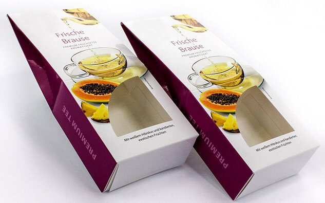 Teeverpackung aus Karton