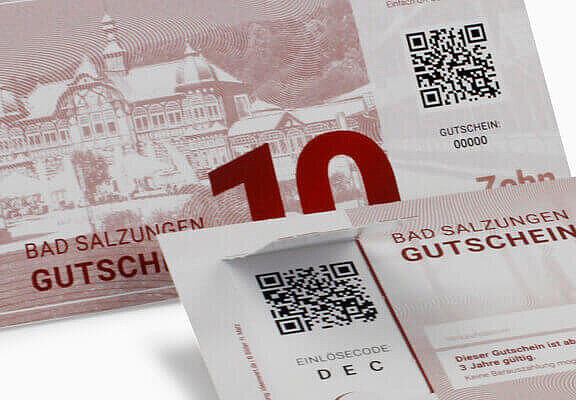 Gutscheincoupon in Geldscheinoptik
