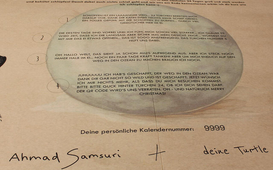 Türchenkalender für Spendensammelaktion