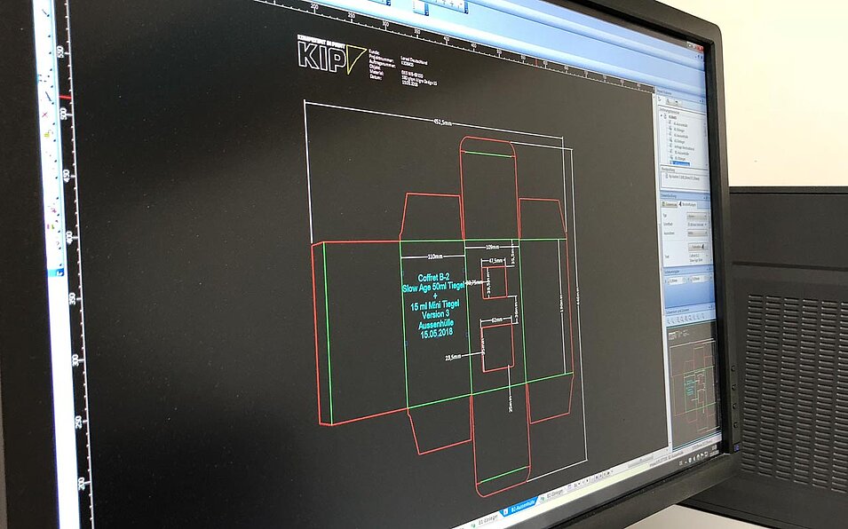 CAD-Faltschachtelentwicklung bei Kip