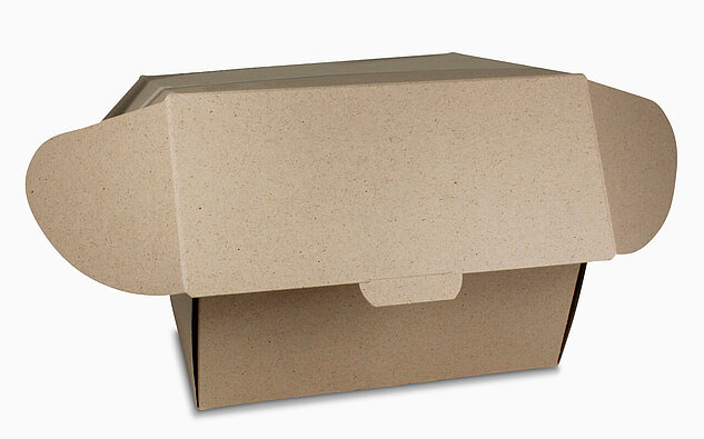 Klappdeckelschachtel aus Recyclingkarton