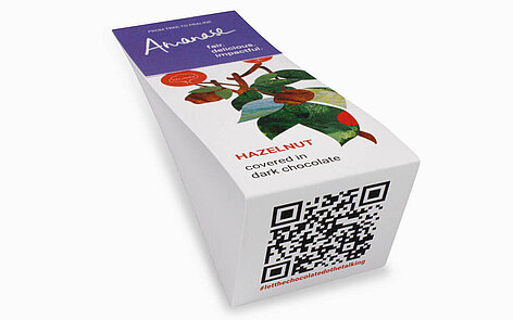 Kartonbanderole mit QR-Code
