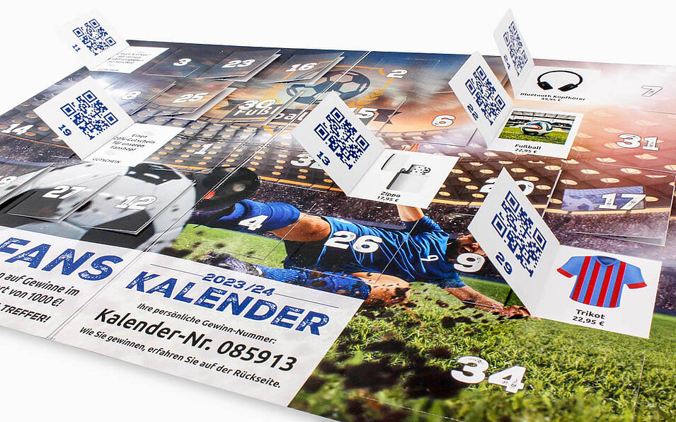 @FanKalender mit 34 Törchen bedruckt