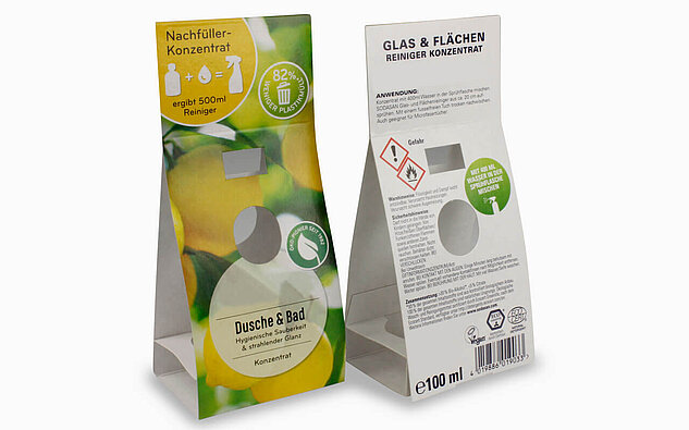 Verpackung aus Karton für Badartikel