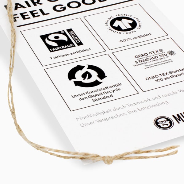 Anhängeetiketten aus Recyclingkarton