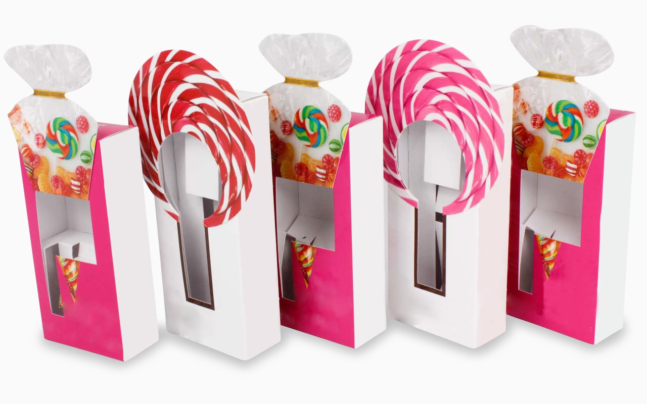 Verpackungen mit Kartoninlay für Süßigkeiten