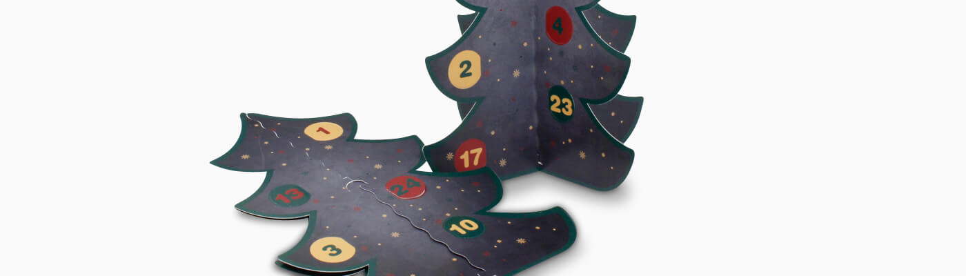 Zusammensteckbarer Adventskalender