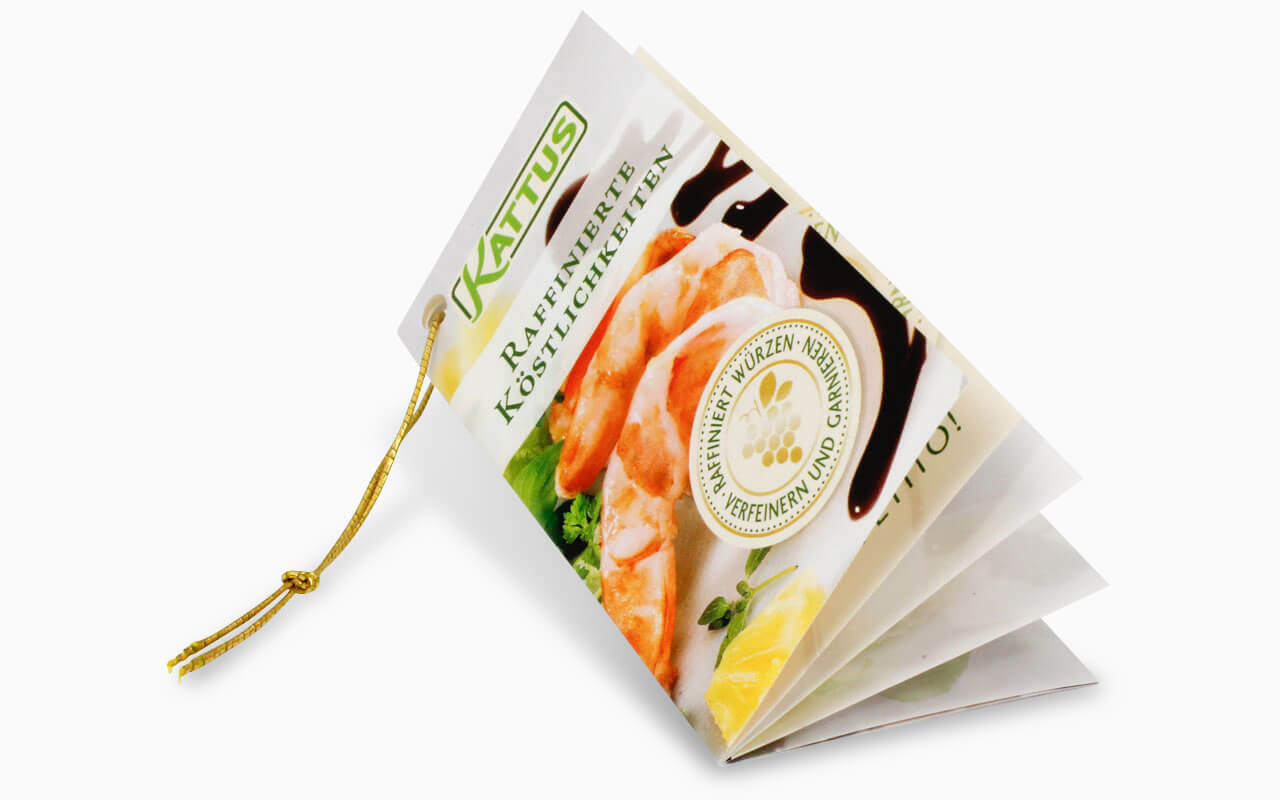 Flaschenanhänger als Rezeptheft