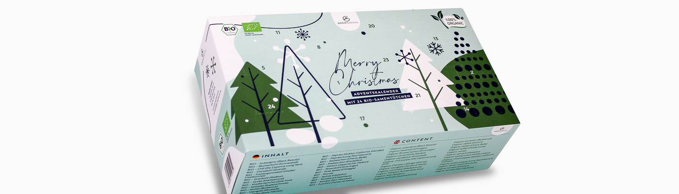 Adventskalender bedruckt für Gewürze