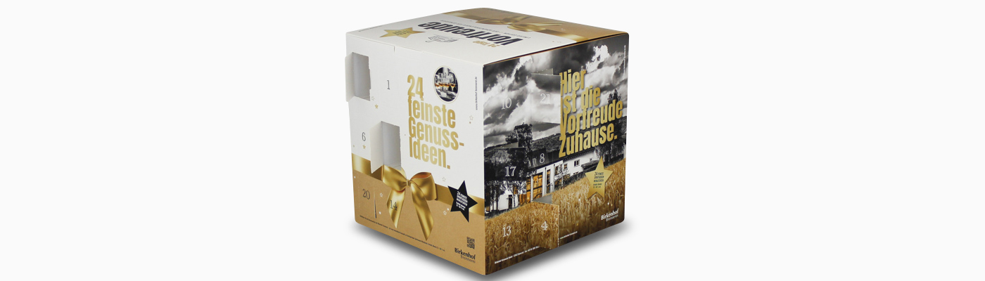 Druckerei für Würfel Adventskalender 