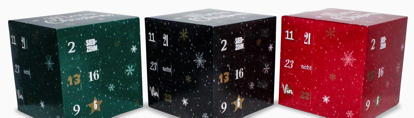 Würfel Adventskalender
