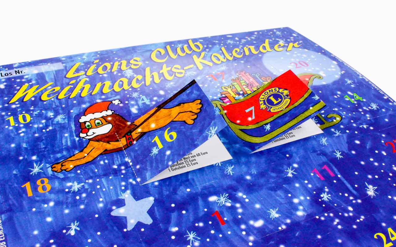 Musterpaket Türchenkalender Spendenkalender