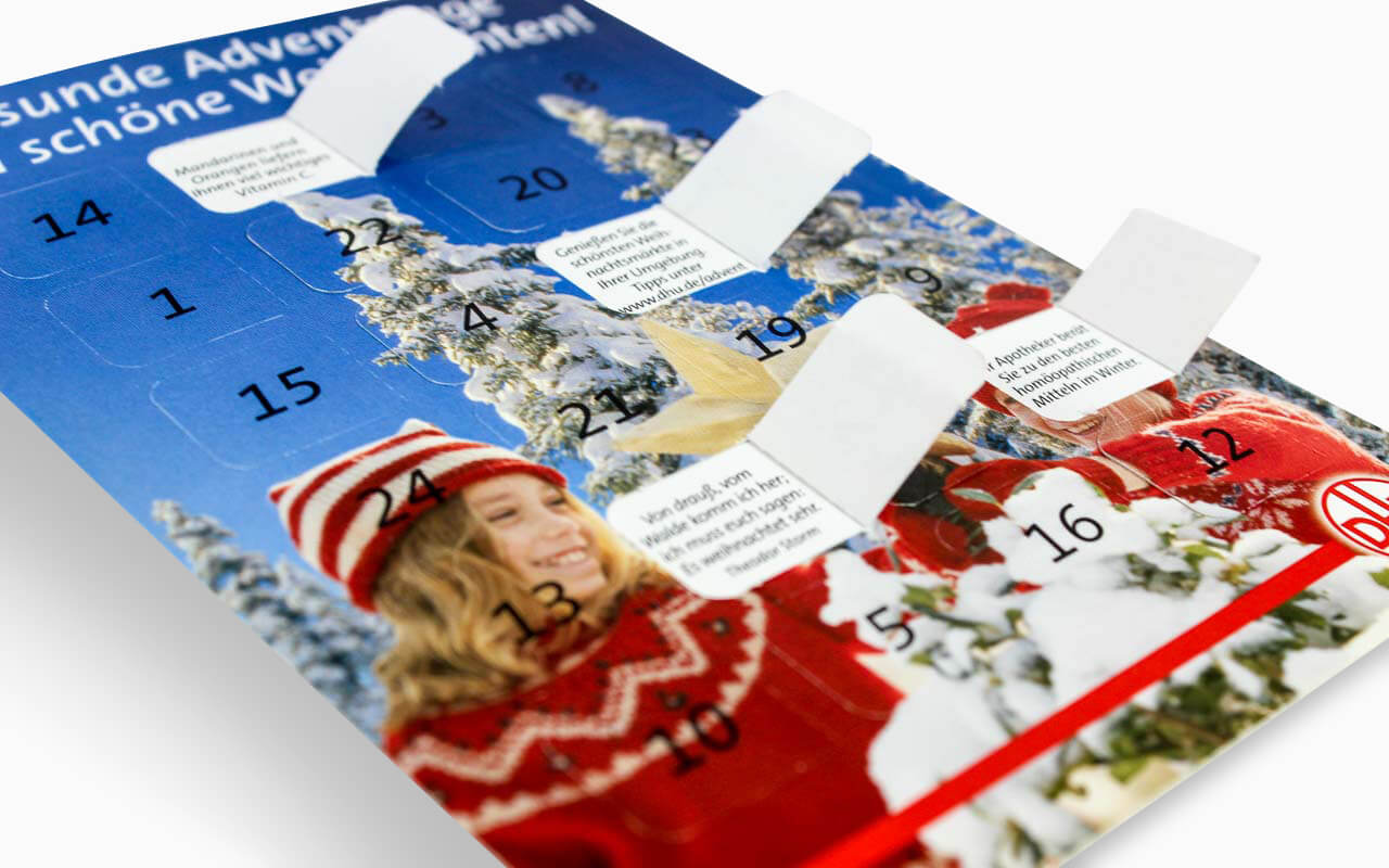 Aktionskalender mit Coupons