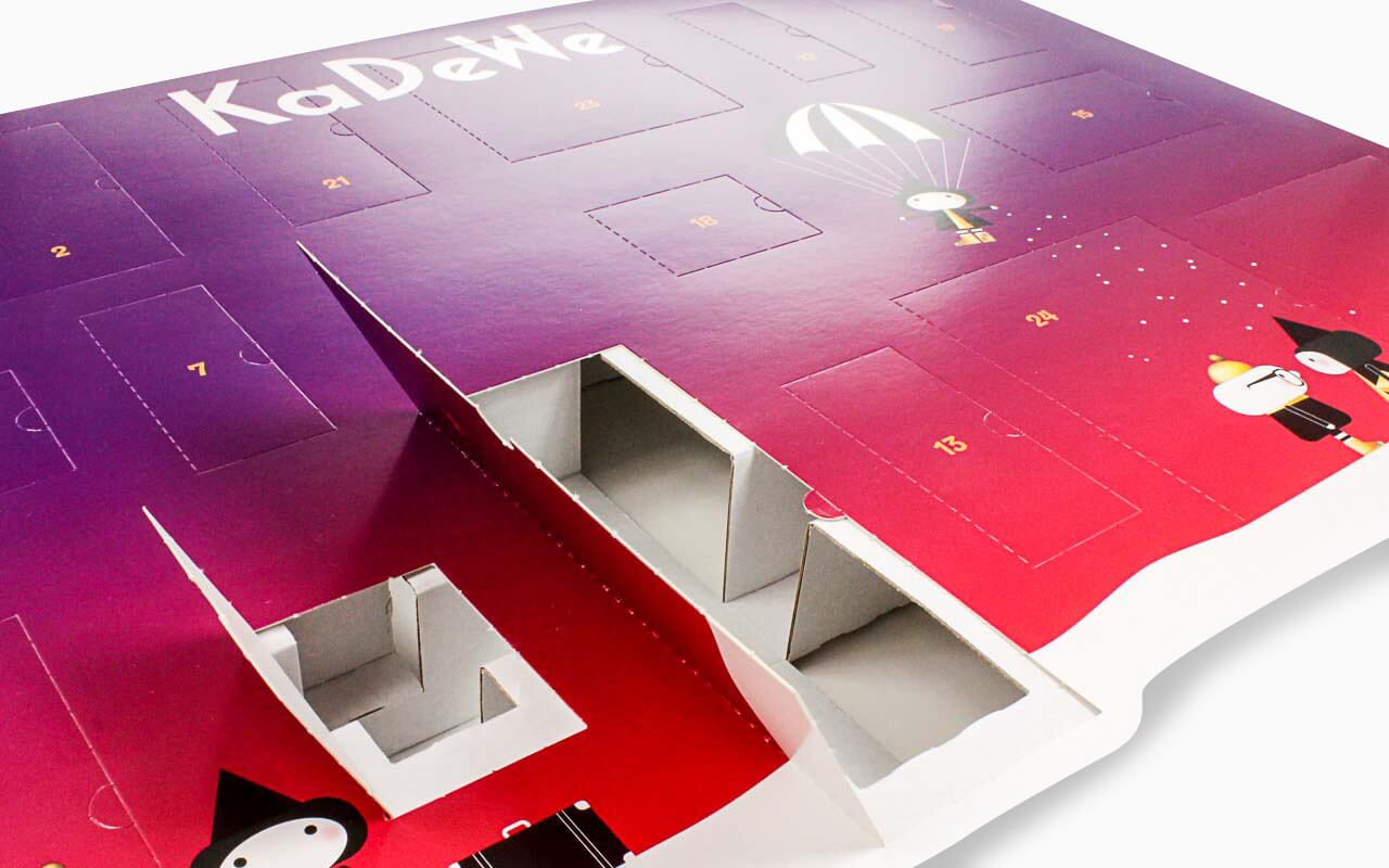Kalender mit Wellpappinlay