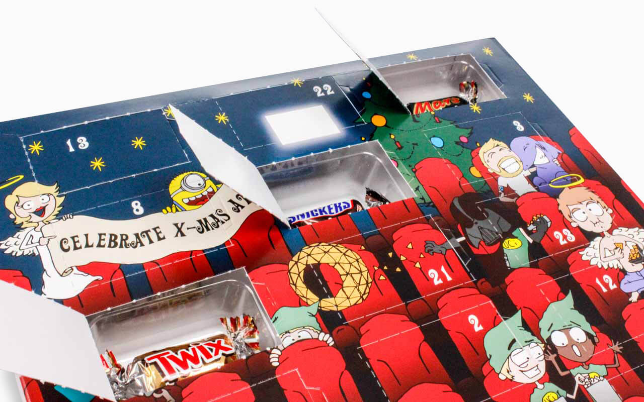Kalender mit Tiefzieheinsatz