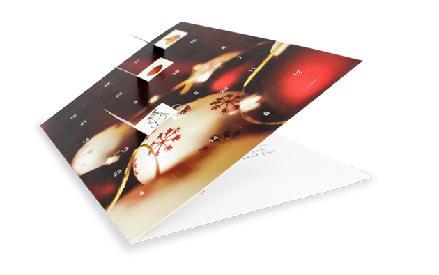 Türchenkalender als Klappkarte