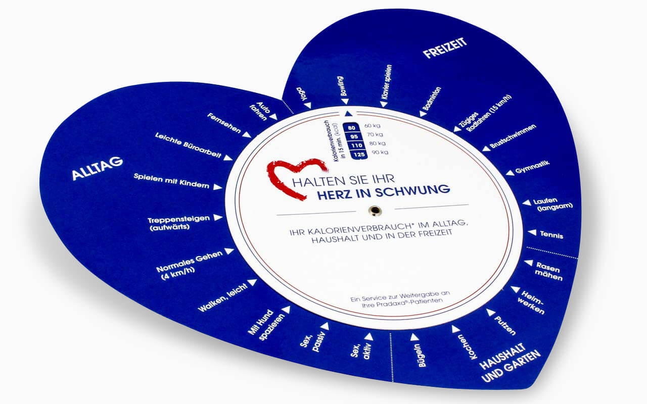Drehscheibe in Herzform
