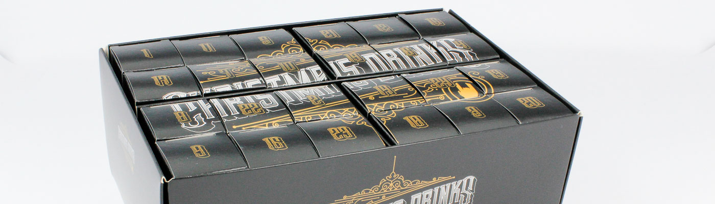 Nachhaltiger Adventskalender für kleine Flaschen