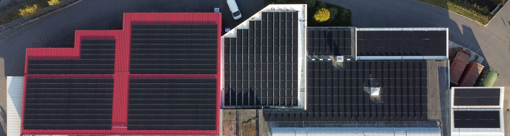 Ein Ausschnitt der neuen PV Module bei Kip