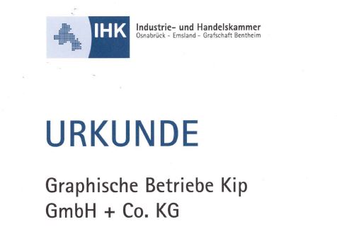 IHK Urkunde Kip 2025