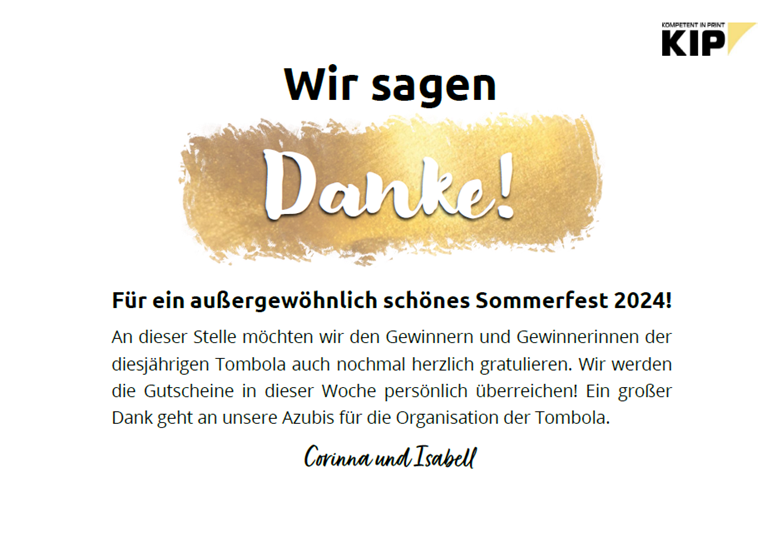 Sommerfest - Danke Sommerfest - Danke