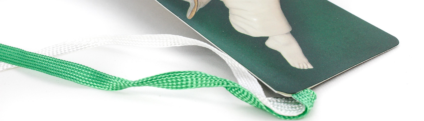 Lesezeichen drucken | Litze + Band > individuelle Formate + Konturen